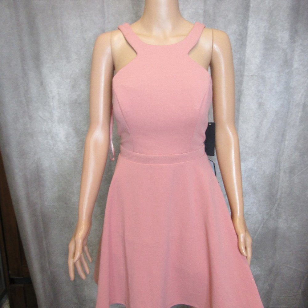 CITY STUDIO Pink Halter FnF Party Dress - Picture 2 of 5